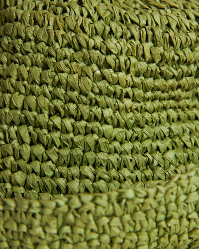 The Amabile Raffia Hat - Verde - Dandy Del Mar
