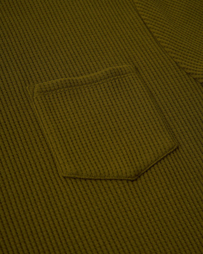 The Cannes Waffle Knit Tee - Arbequina - Dandy Del Mar