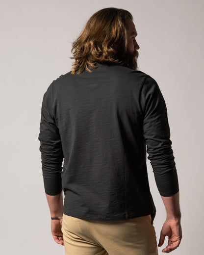 The Ensenada Long Sleeve Henley - Albatross - Dandy Del Mar
