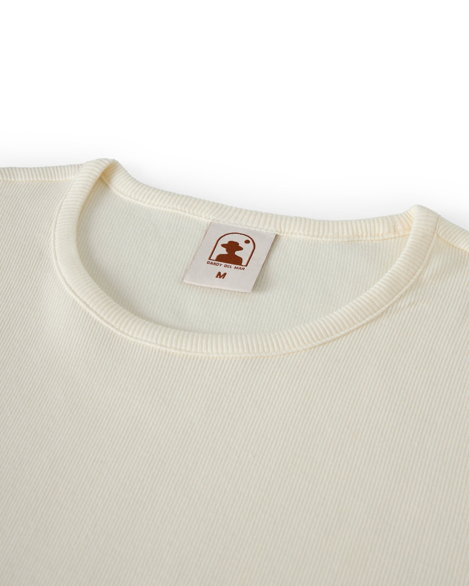 The Syros Fitted Tee - Shell - Dandy Del Mar