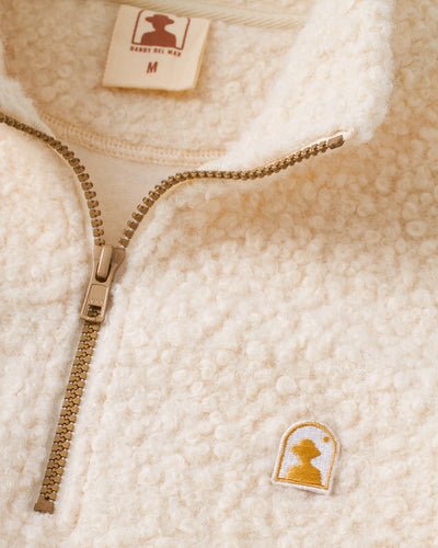 The Cusco Sherpa Pullover - Vintage Ivory - Dandy Del Mar