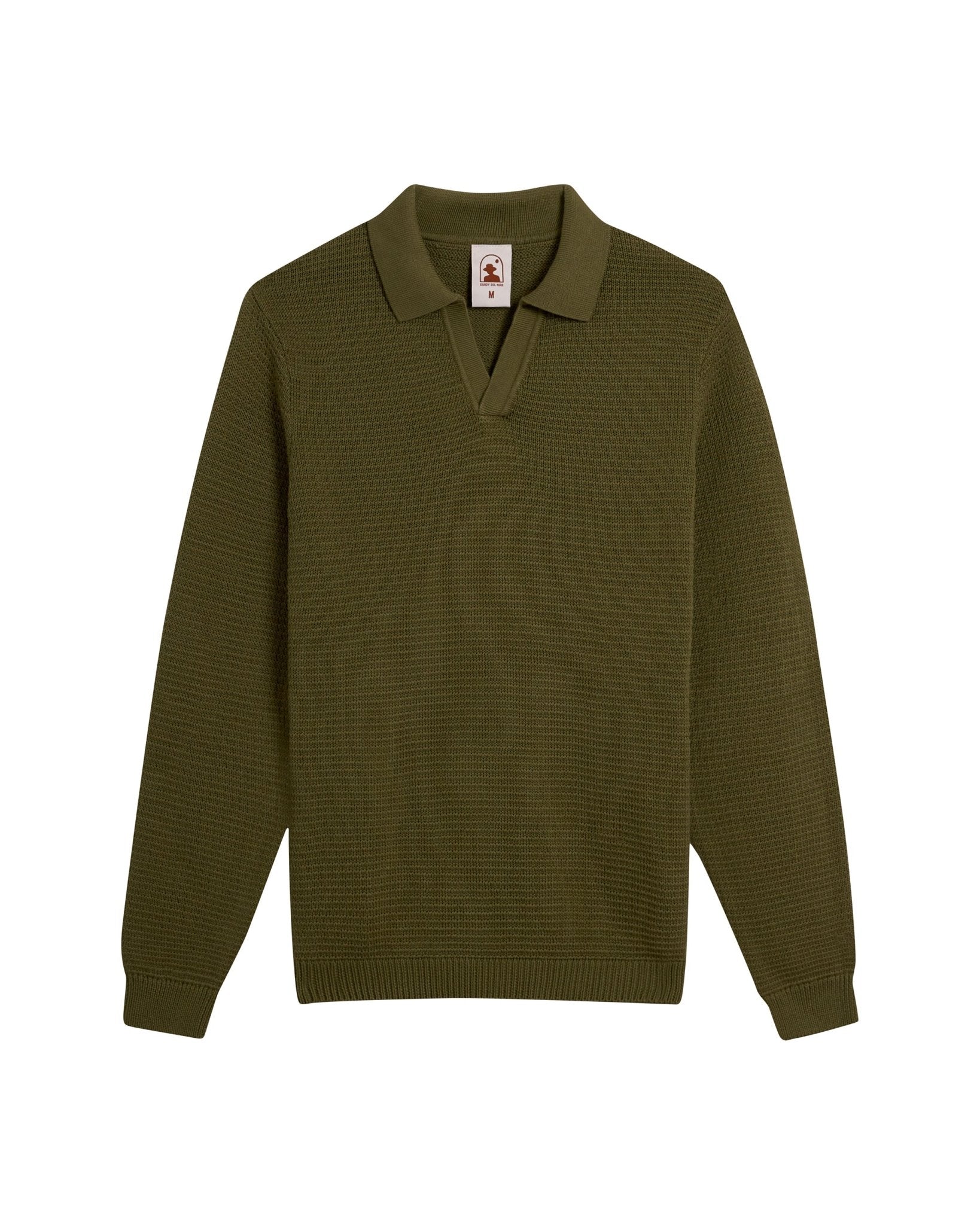 The Sebastian Long Sleeve Polo Shirt - Arbequina - Dandy Del Mar