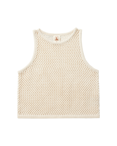 Women's Malaga Crochet Tank - Vintage Ivory – Dandy Del Mar Women's Malaga Crochet Tank - Vintage Ivory – Dandy Del Mar