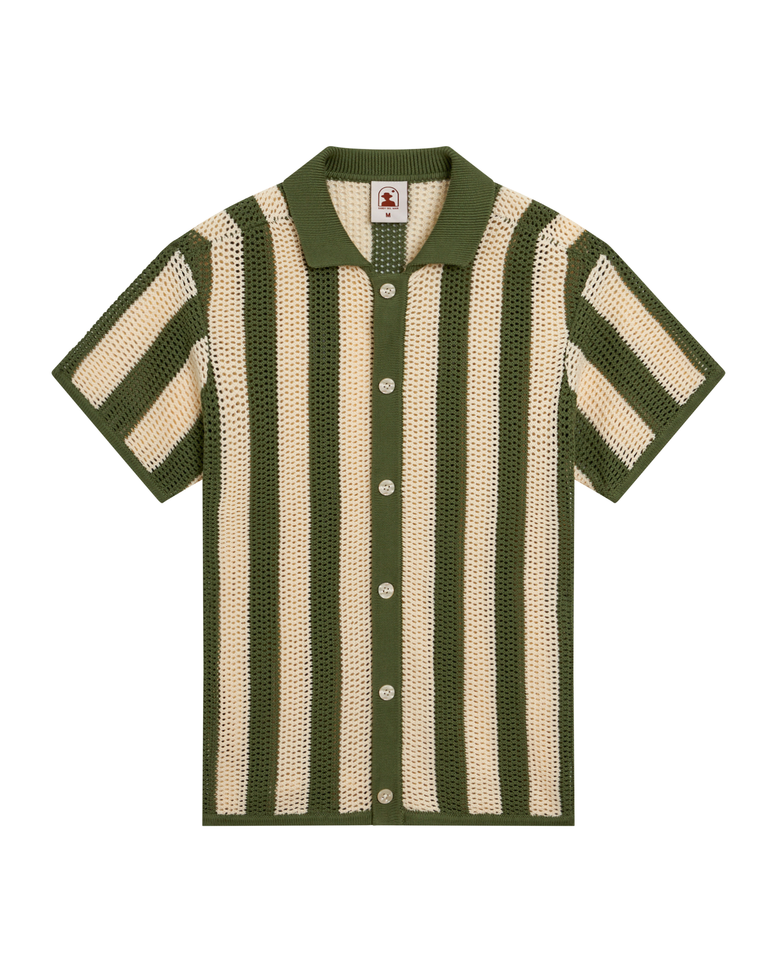 Men's Dominica Crochet Shirt - Arbequina – Dandy Del Mar