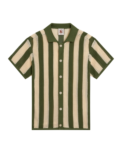The Dominica Crochet Shirt - Arbequina - Dandy Del Mar