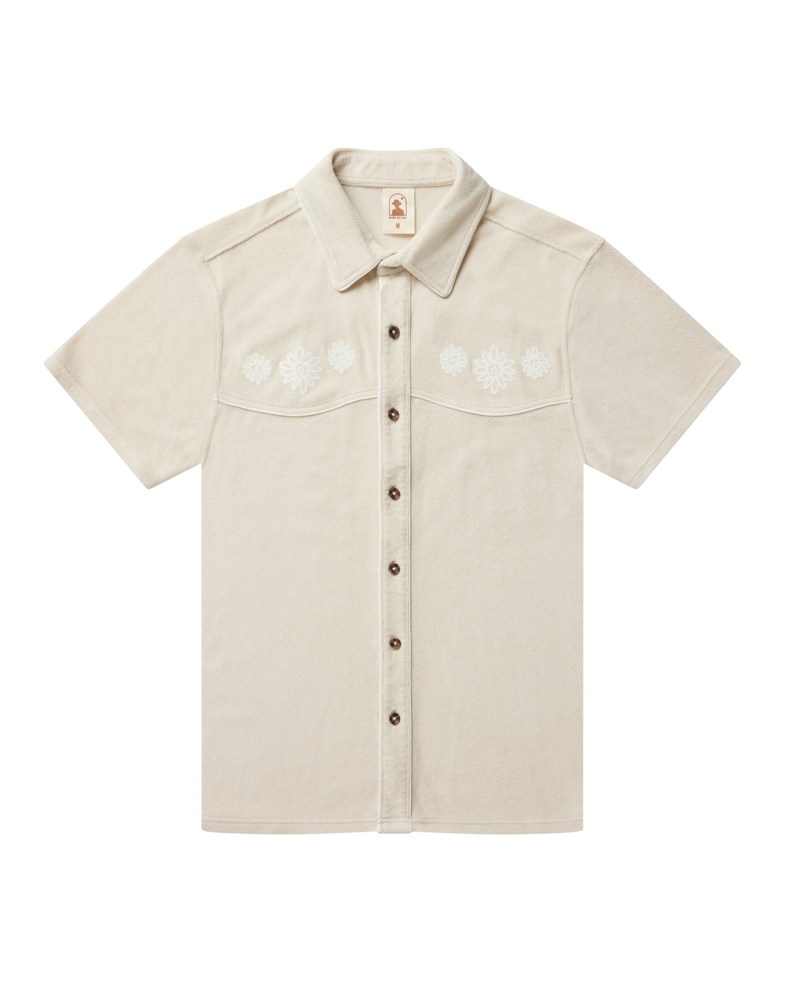 Men's Gaucho Terry Cloth Shirt - Alabaster – Dandy Del Mar