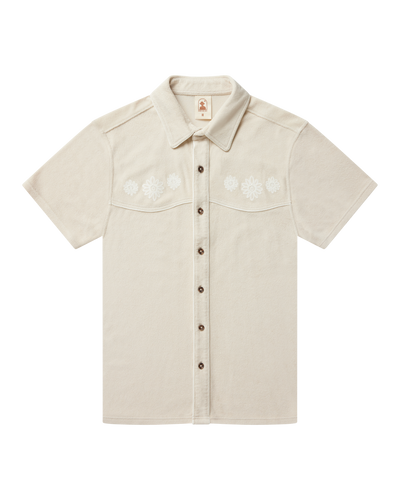 Men's Gaucho Terry Cloth Shirt - Alabaster – Dandy Del Mar