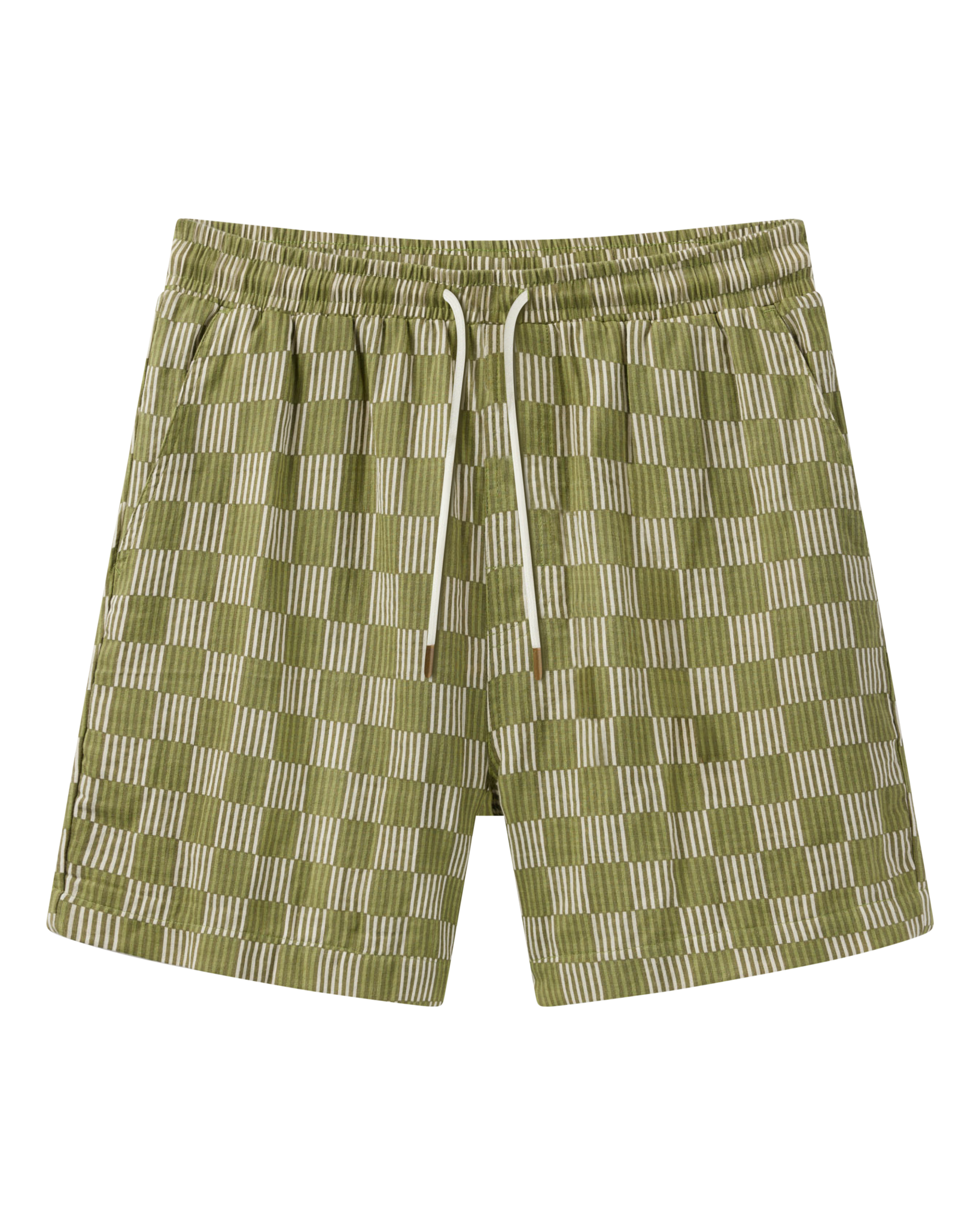 The Grenadine Crinkle Gauze Shorts - Berdea Palermo Print - Dandy Del Mar