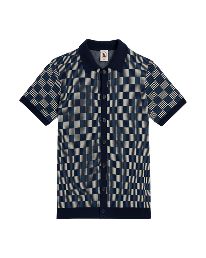 The Martinique Sweater-Knit Shirt - Anchor
