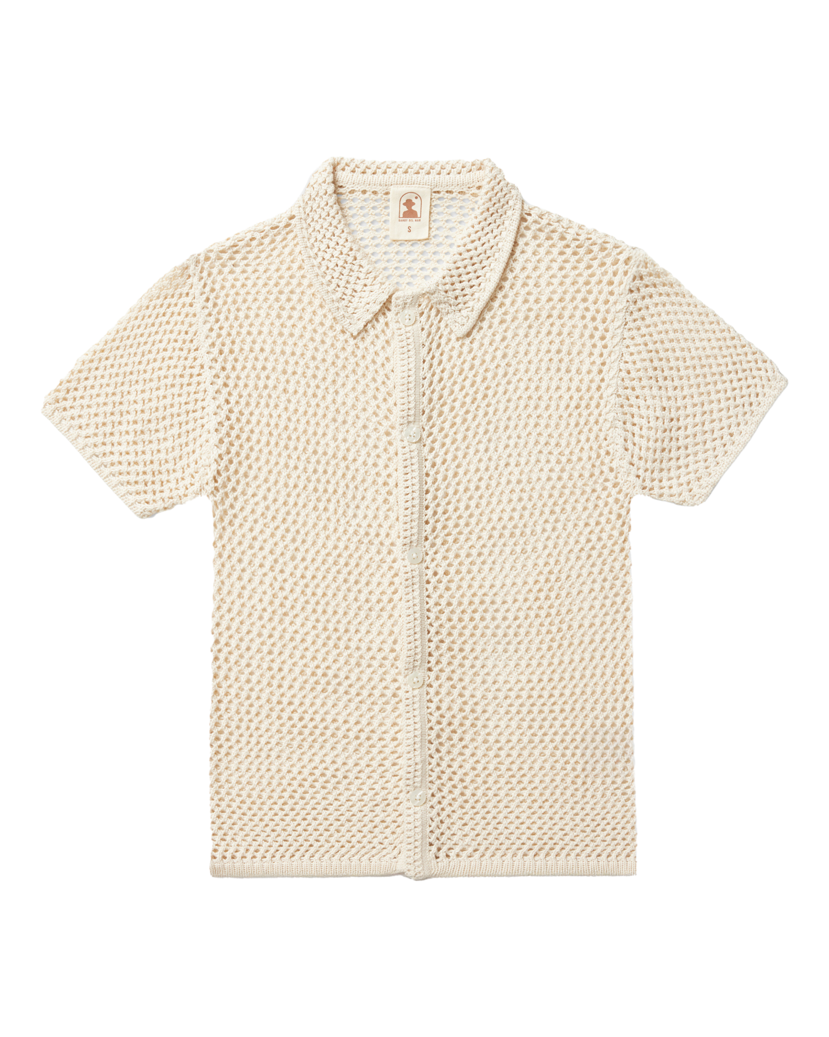 The Malaga Crochet Shirt - Vintage Ivory - Dandy Del Mar