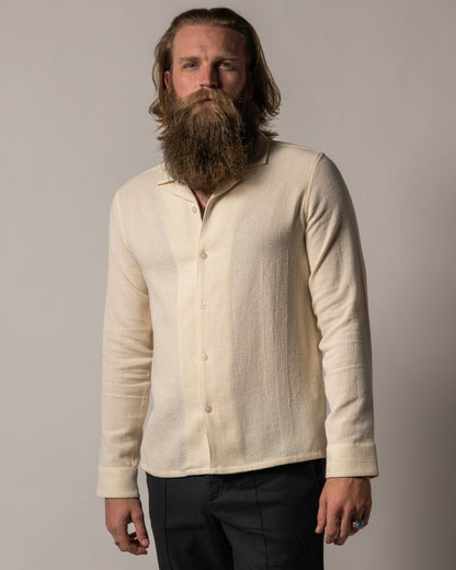 The Palma Long Sleeve Shirt - Scallop - Dandy Del Mar