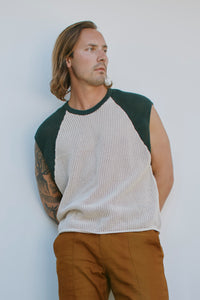 The Porto Crochet Tank - Sabbia