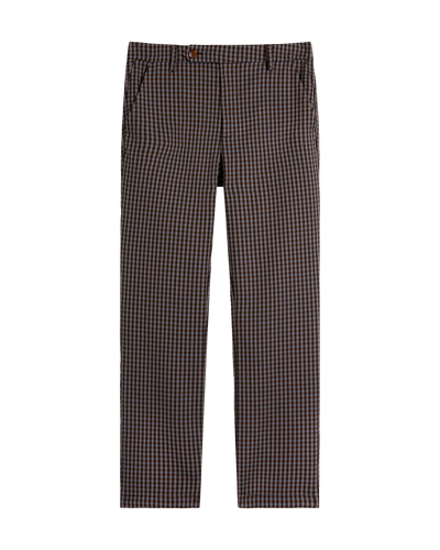 The Tresco Trouser - Tierra Houndstooth - Dandy Del Mar
