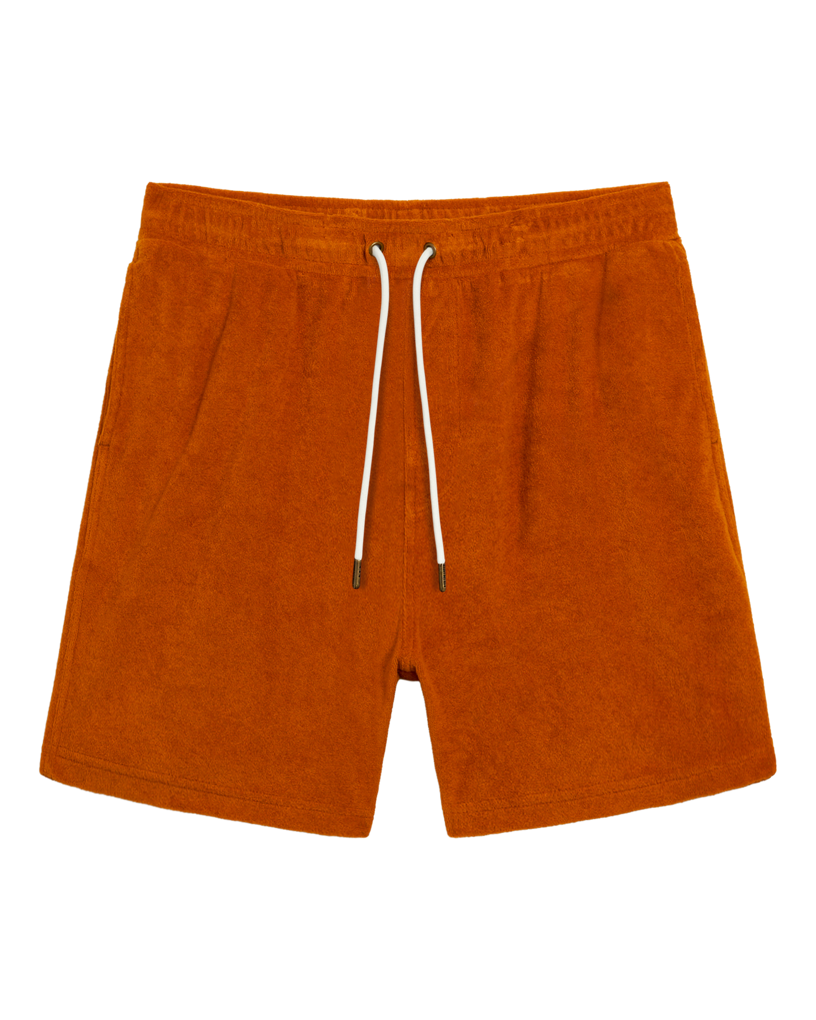 Men's Tropez Terry Cloth Shorts - Burnt Sienna – Dandy Del Mar