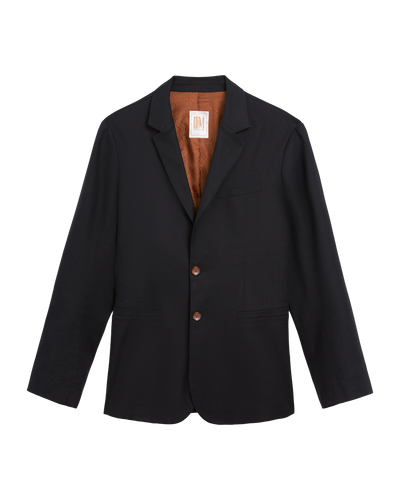 The Brisa Linen Blazer - Onyx - Dandy Del Mar