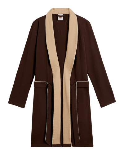The Cannes Waffle Knit Robe - Carajillo - Dandy Del Mar