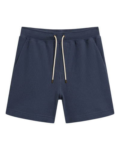 The Cannes Waffle Knit Shorts - Moontide - Dandy Del Mar