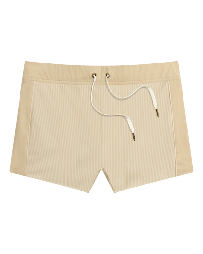 The Cassis Square Cut Swim Brief - Sabbia