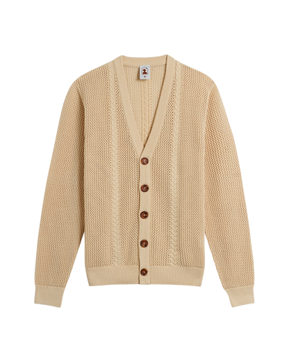 The Crete Crochet Cardigan - Sabbia