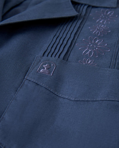 The Brisa Linen Shirt - Moontide - Dandy Del Mar