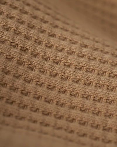 The Cannes Waffle Knit Shorts - Truffle - Dandy Del Mar