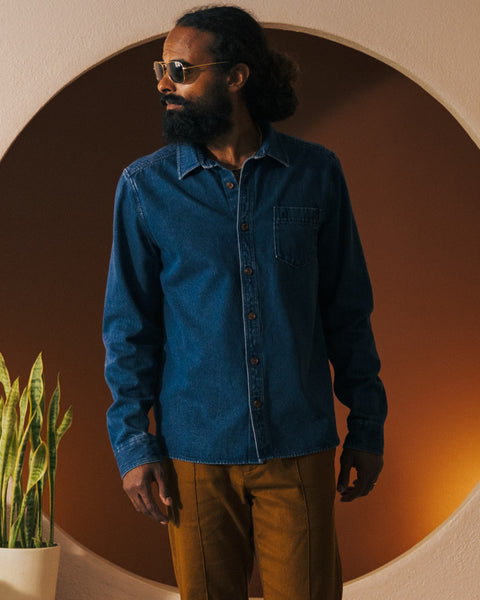 The Cartagena Denim Shirt - Indigo – Dandy Del Mar