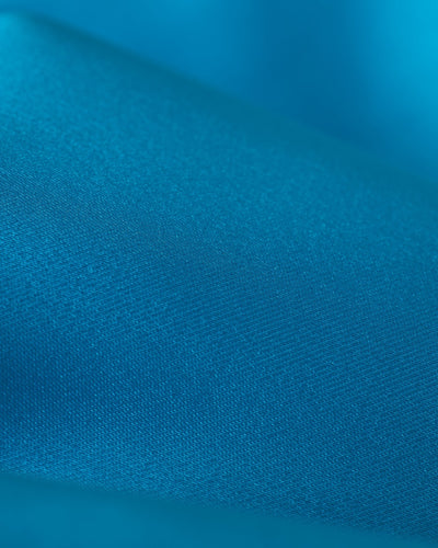 The Catania Satin Angel Sleeve Dress - Lago - Dandy Del Mar