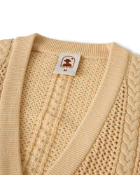 The Crete Crochet Cardigan - Sabbia