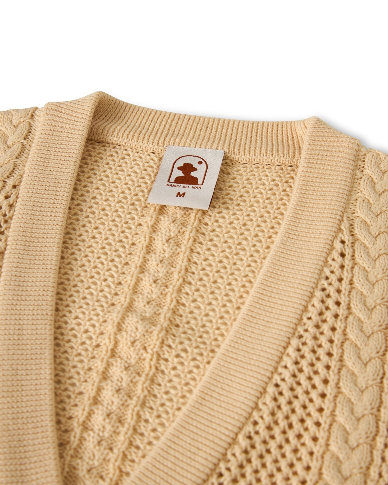 The Crete Crochet Cardigan - Sabbia - Dandy Del Mar