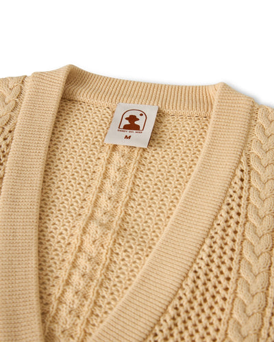 The Crete Crochet Cardigan - Sabbia - Dandy Del Mar