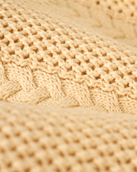 The Crete Crochet Cardigan - Sabbia