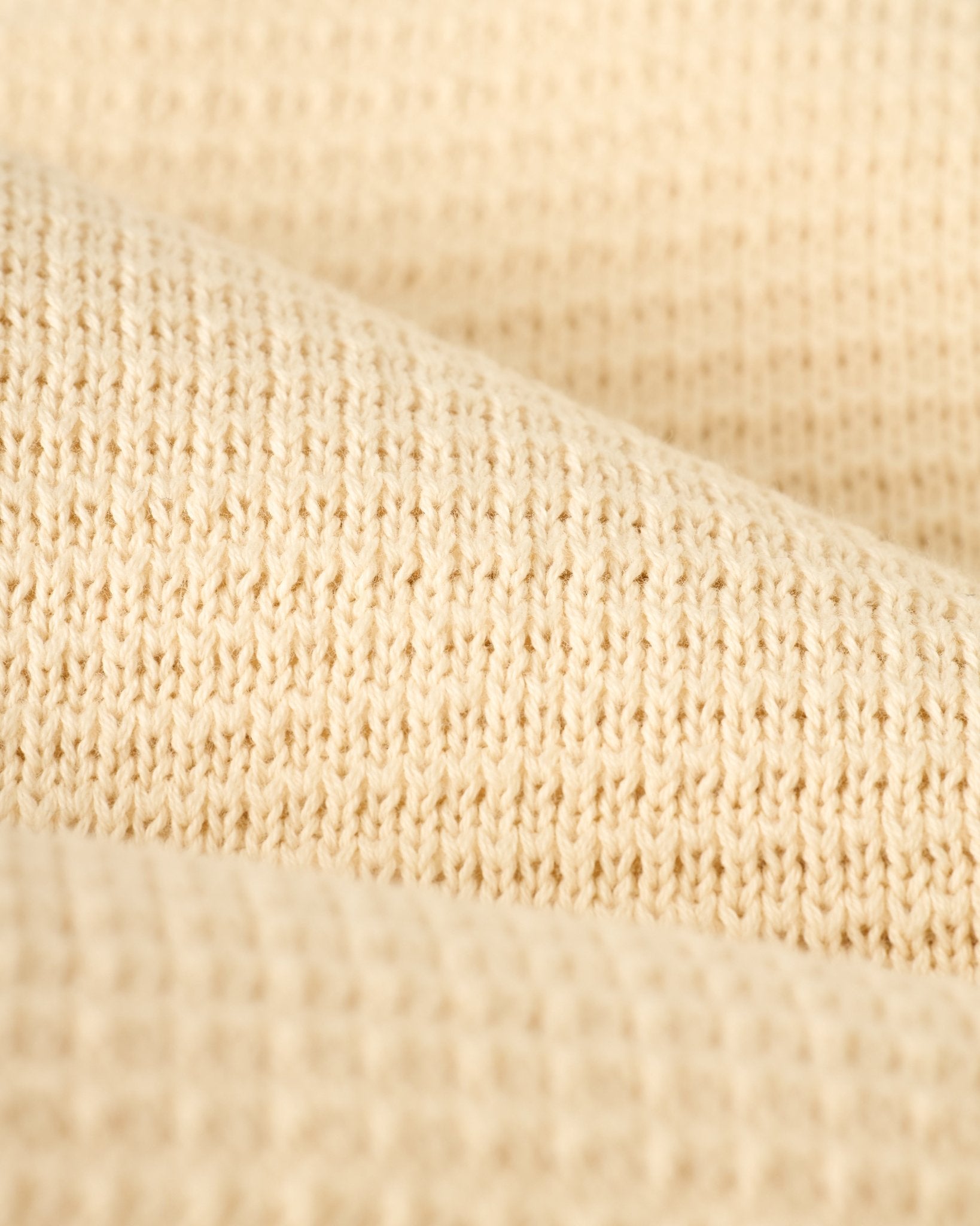 The Sebastian Long Sleeve Polo - Vintage Ivory - Dandy Del Mar