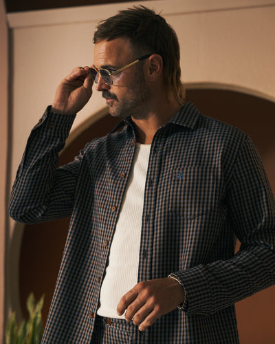 The Tresco Trouser - Tierra Houndstooth - Dandy Del Mar