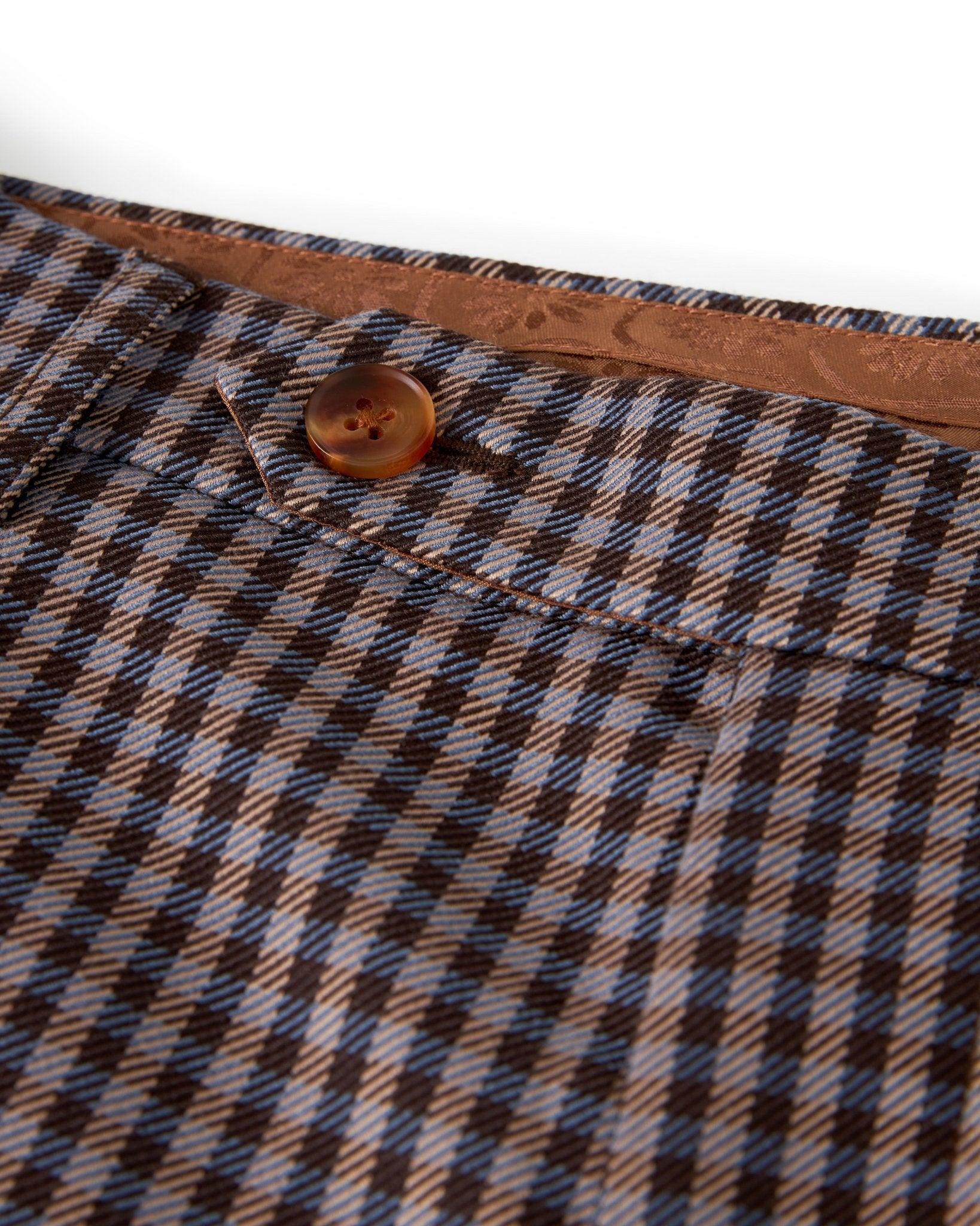 The Tresco Trouser - Tierra Houndstooth - Dandy Del Mar