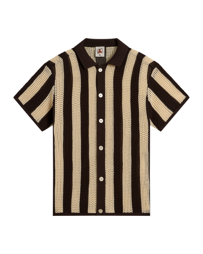 The Dominica Crochet Shirt - Tierra - Dandy Del Mar