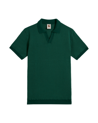 The Palamos Knit Polo Shirt - Albero - Dandy Del Mar