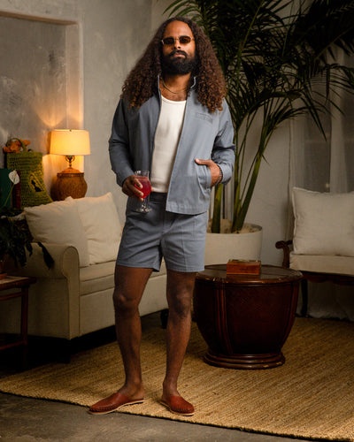 The Rhodes Twill Shorts - Abyss