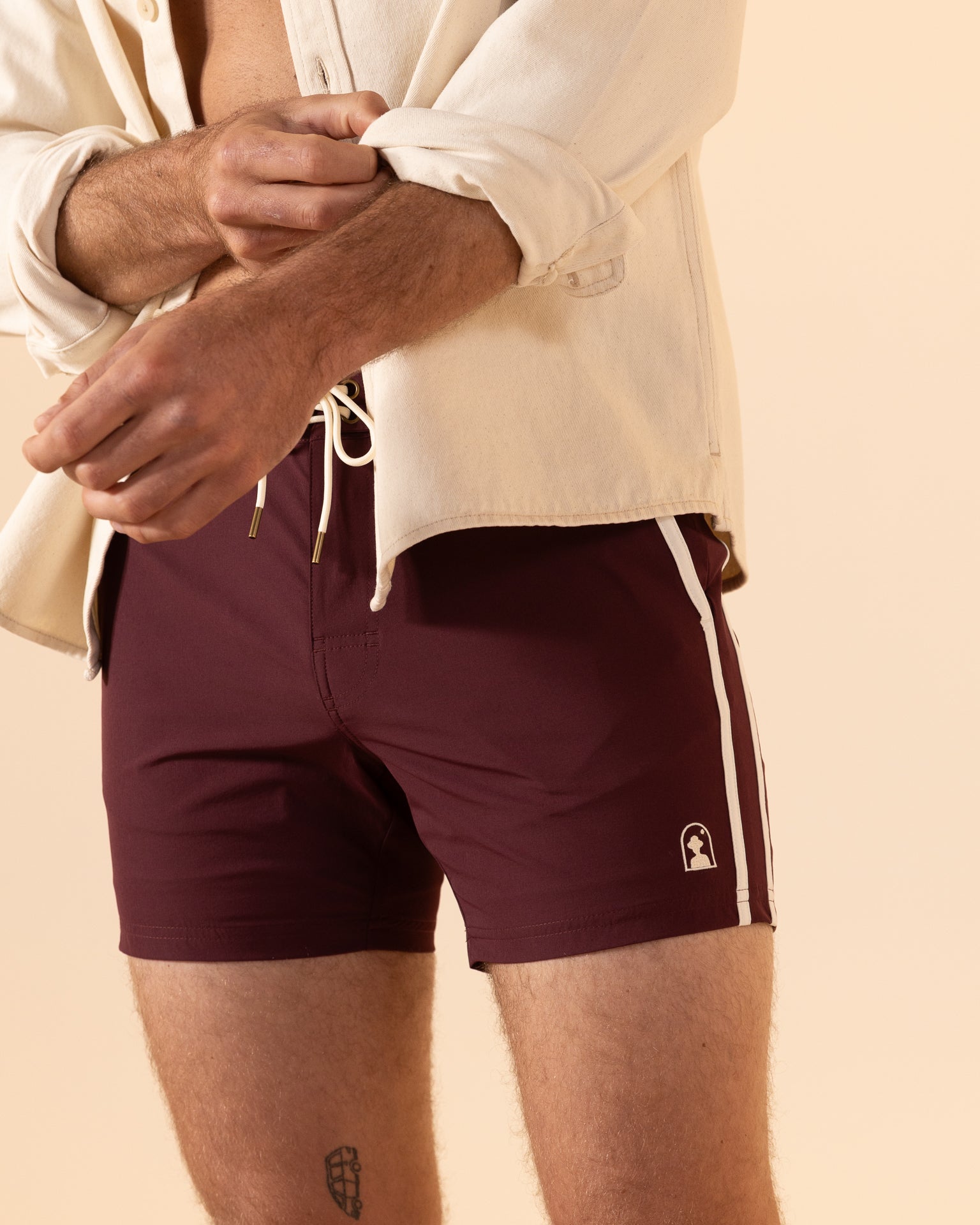 The Stirata Swim Short - Bordeaux