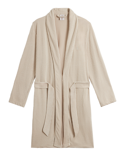 The Tropez Jacquard Robe - Scallop Stripe