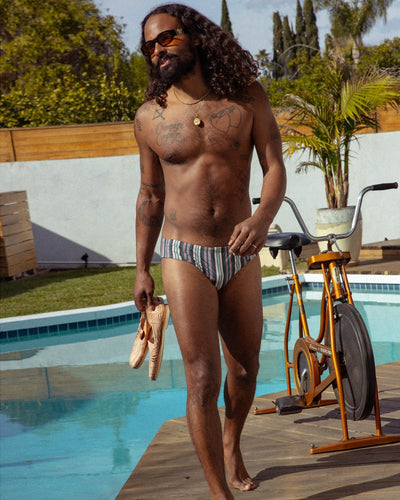 The Belize Swim Briefs - Gulf Blue - Dandy Del Mar