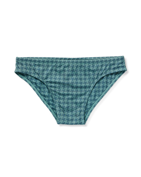 The Belize Swim Briefs - Emerald Houndstooth – Dandy Del Mar The Belize Swim Briefs - Emerald Houndstooth – Dandy Del Mar