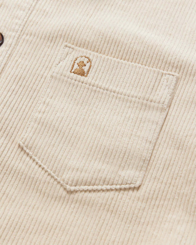 The Corsica Corduroy Shirt - Alabaster White - Dandy Del Mar