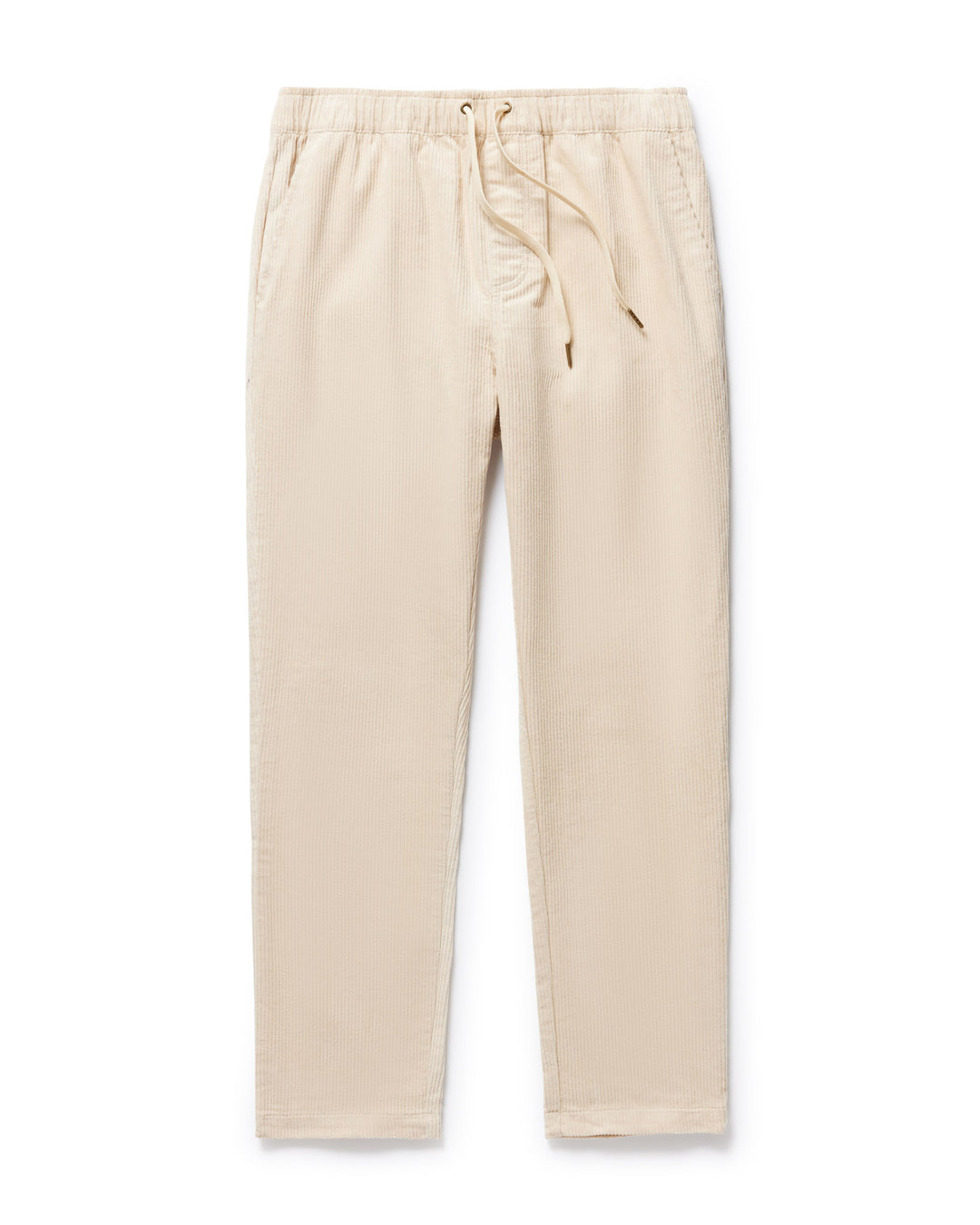 A pair of Dandy Del Mar's Corsica Corduroy Pant in Alabaster White on a white background.