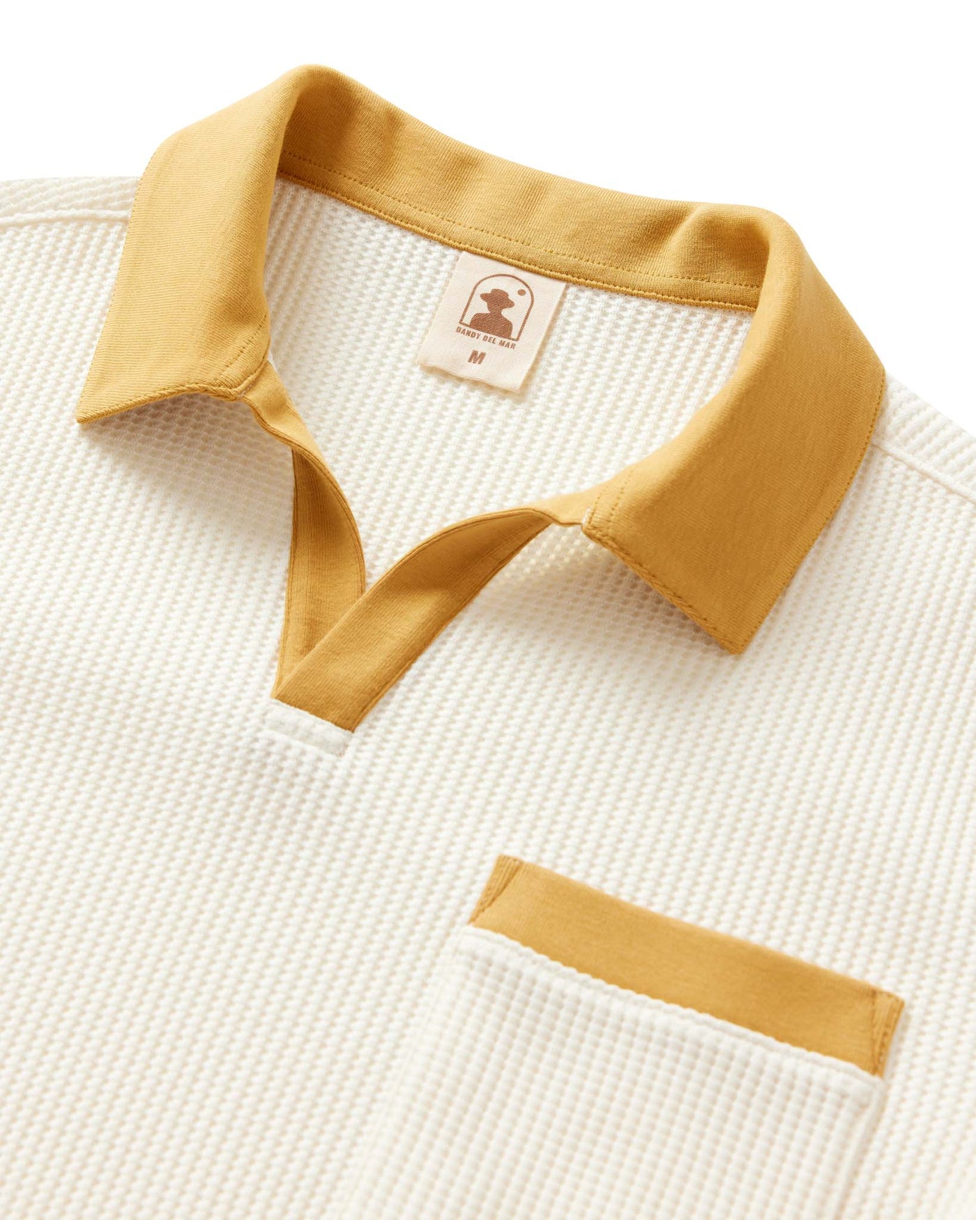 The Cannes Waffle Knit Shirt - Vintage Ivory