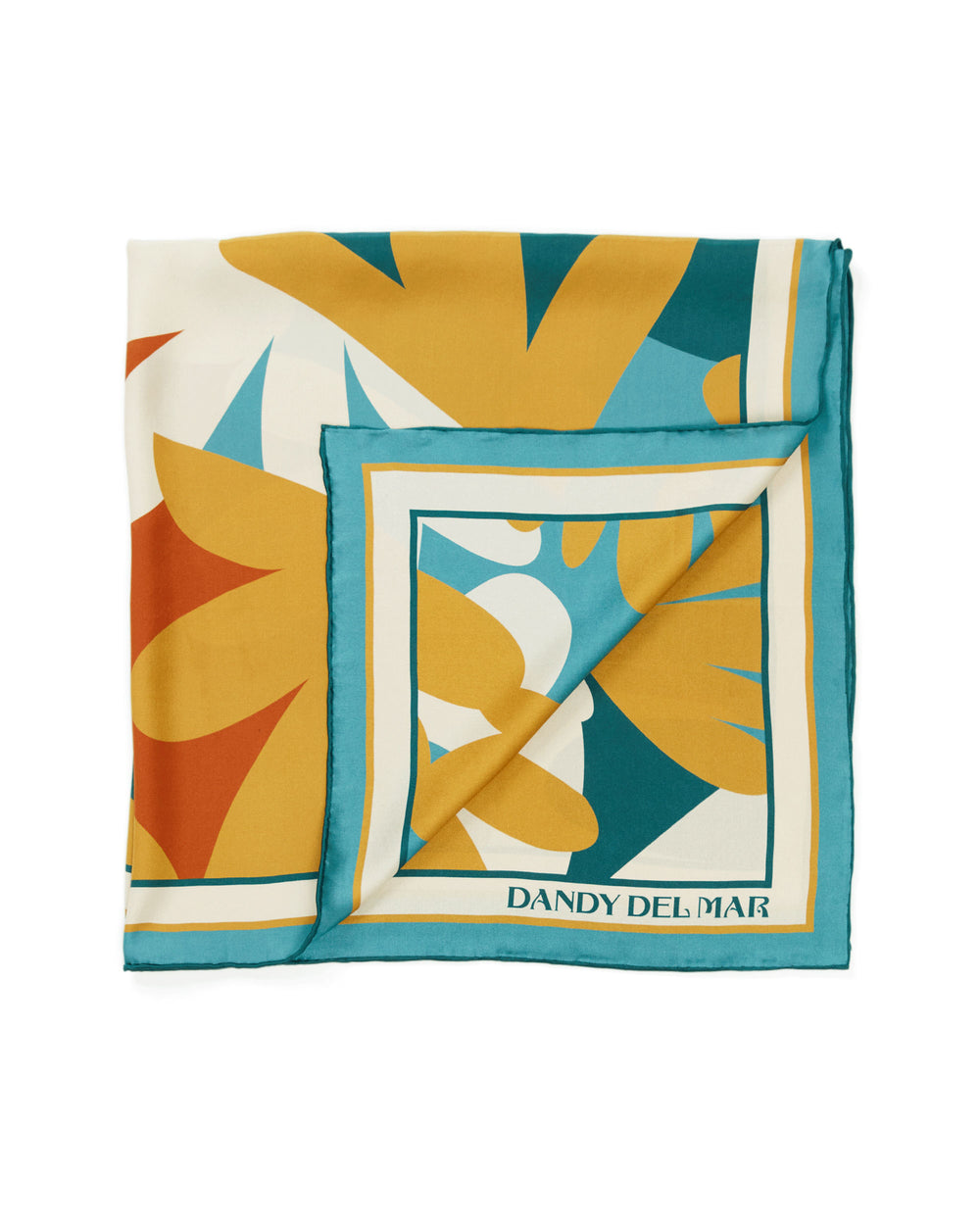 Dandy Del Mar The Moorea Silk Satin Scarf - DDM Monogram