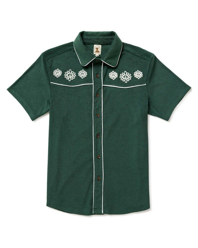 The Gaucho Terry Cloth Shirt - Emerald