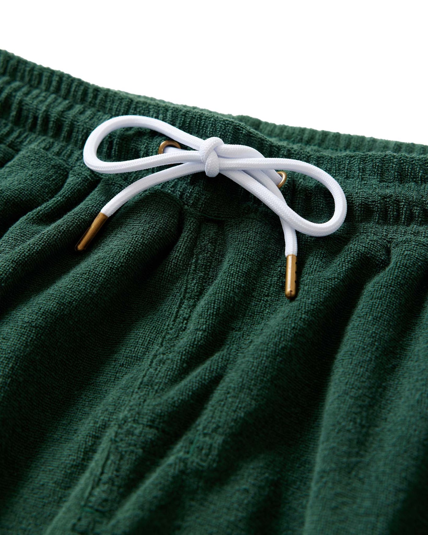 The Gaucho Terry Cloth Shorts - Emerald