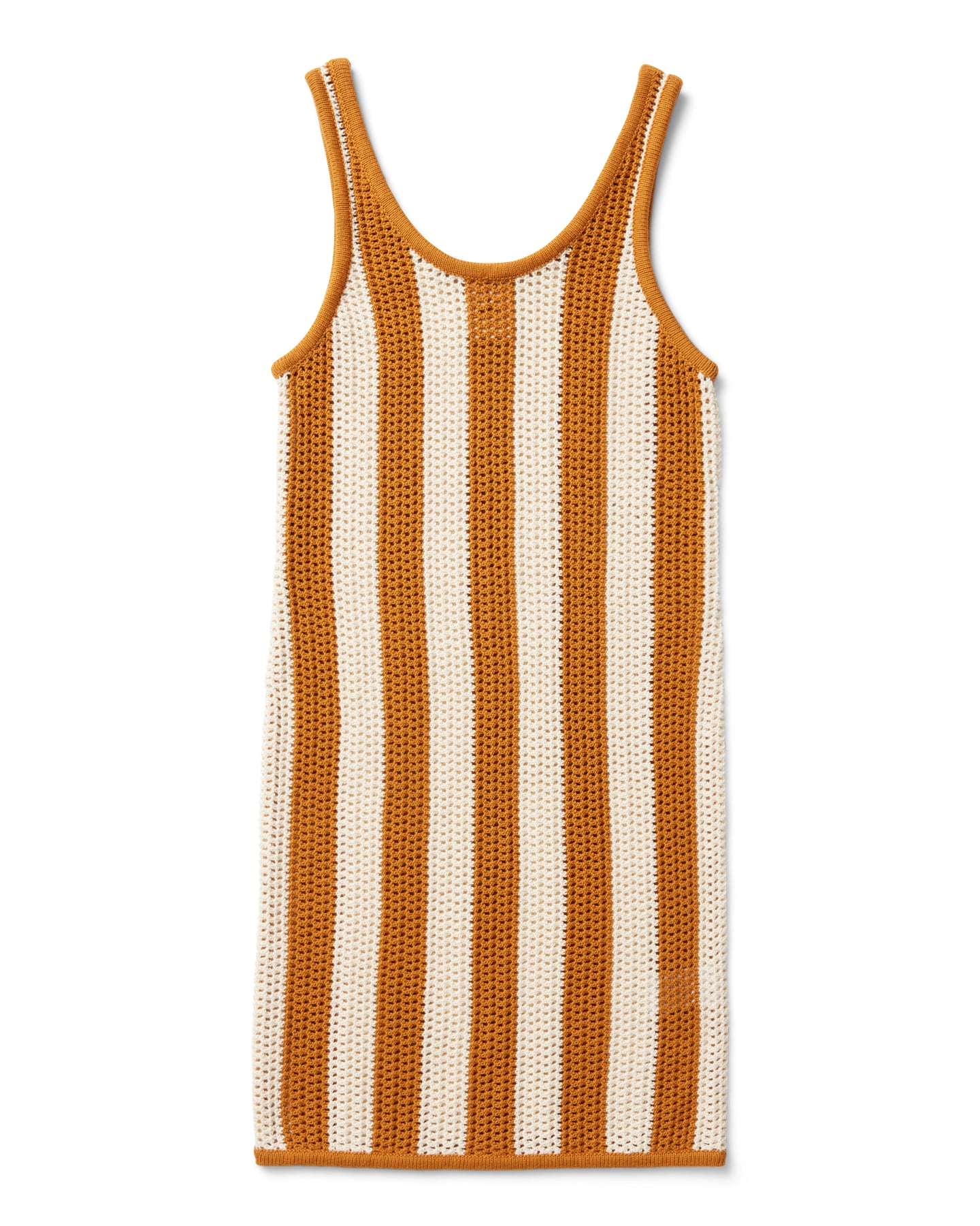 The Malta Crochet Dress - Burnt Sienna Stripe – Dandy Del Mar