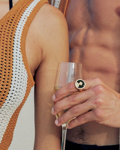 The Dandy Gold Signet Ring - Dandy Del Mar