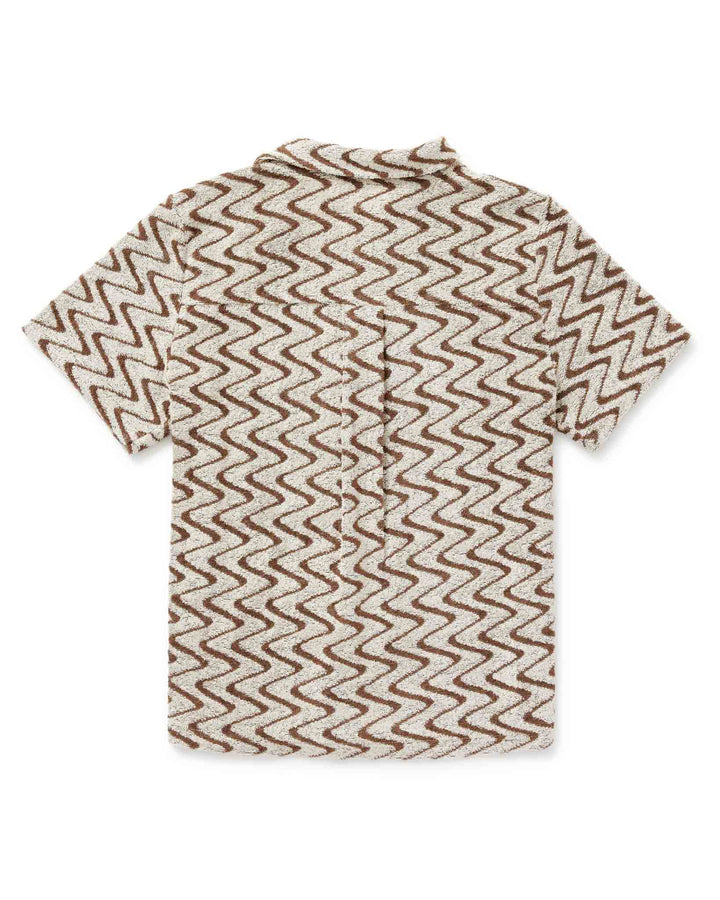 back look with the brown stripe of woman dandy del top 